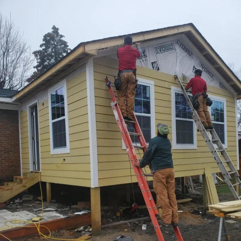 home addition being built as part of a home renovation and remodeling serivce